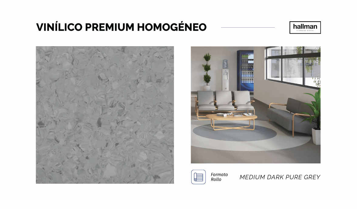 Vinílico Premium Homogéneo Medium-dark-pure-grey-vertical