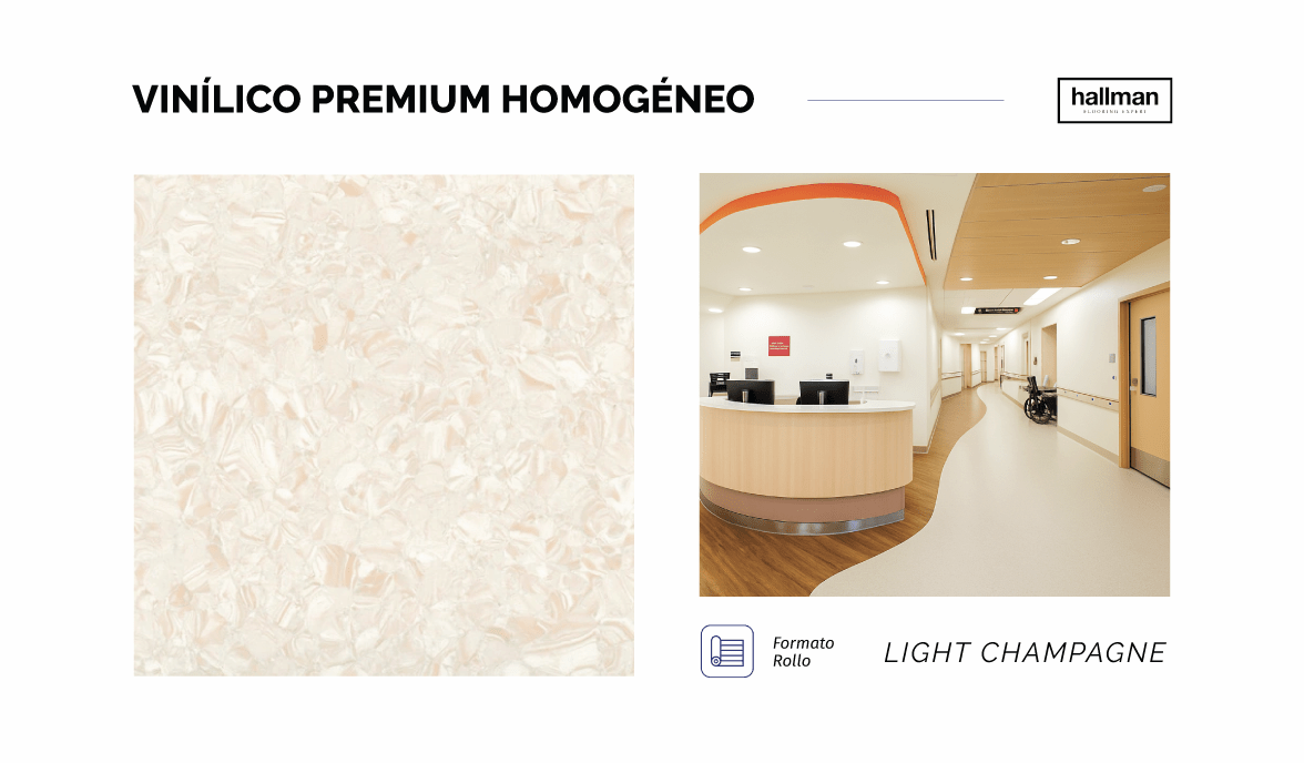 Vinílico Premium Homogéneo Light-Champagne-vertical