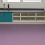 Vinílico premium homogéneo lavanda, sala de aseo, jardín infantil, OMV