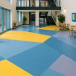 Vinílico premium homogéneo piso hall-sala casa de estudio, Espacios abiertos, OMV