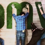 Pasto Sintético en Muro OMV