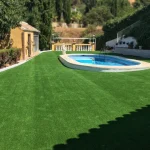 Jardín Exterior con PISCINA Pasto Sintético, OMV