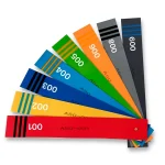 Escala Goma con Nariz Estriada Abanico Cromático, OMV