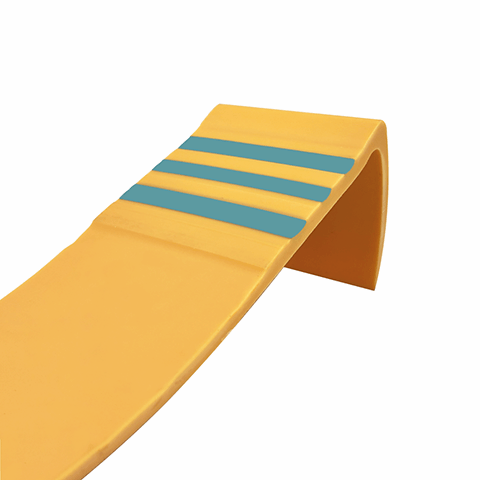 Escala Goma con Nariz ESTRIADA - AMARILLO, OMV