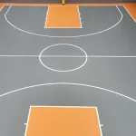 Vinílico Sport Acoustic PLUS Gris Diamond & Naranjo - Canchas Interior, OMV