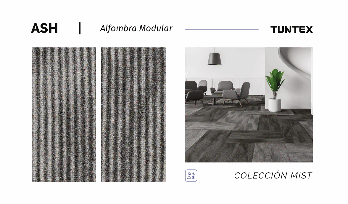 Alfombra Modular Tuntex - Coleccion Mist-Ash-V