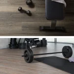 Tablón Vinílico LVT Sport - Viking Oak & Capuccino - piso GYM Mancuernas