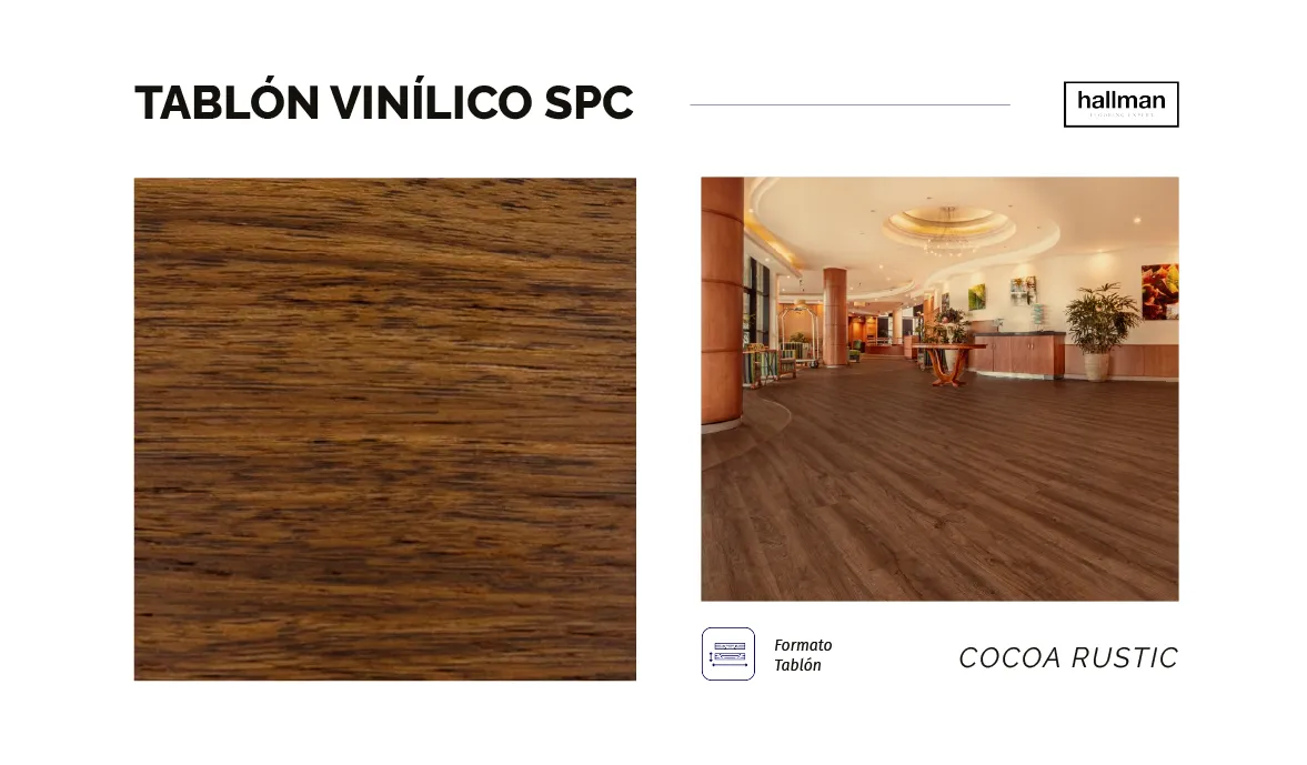 Tablón SPC Cocoa Rustic Vertical, OMV