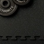 EcoCaucho-Puzzle Gris Black - Gimnasio y Pesas, OMV