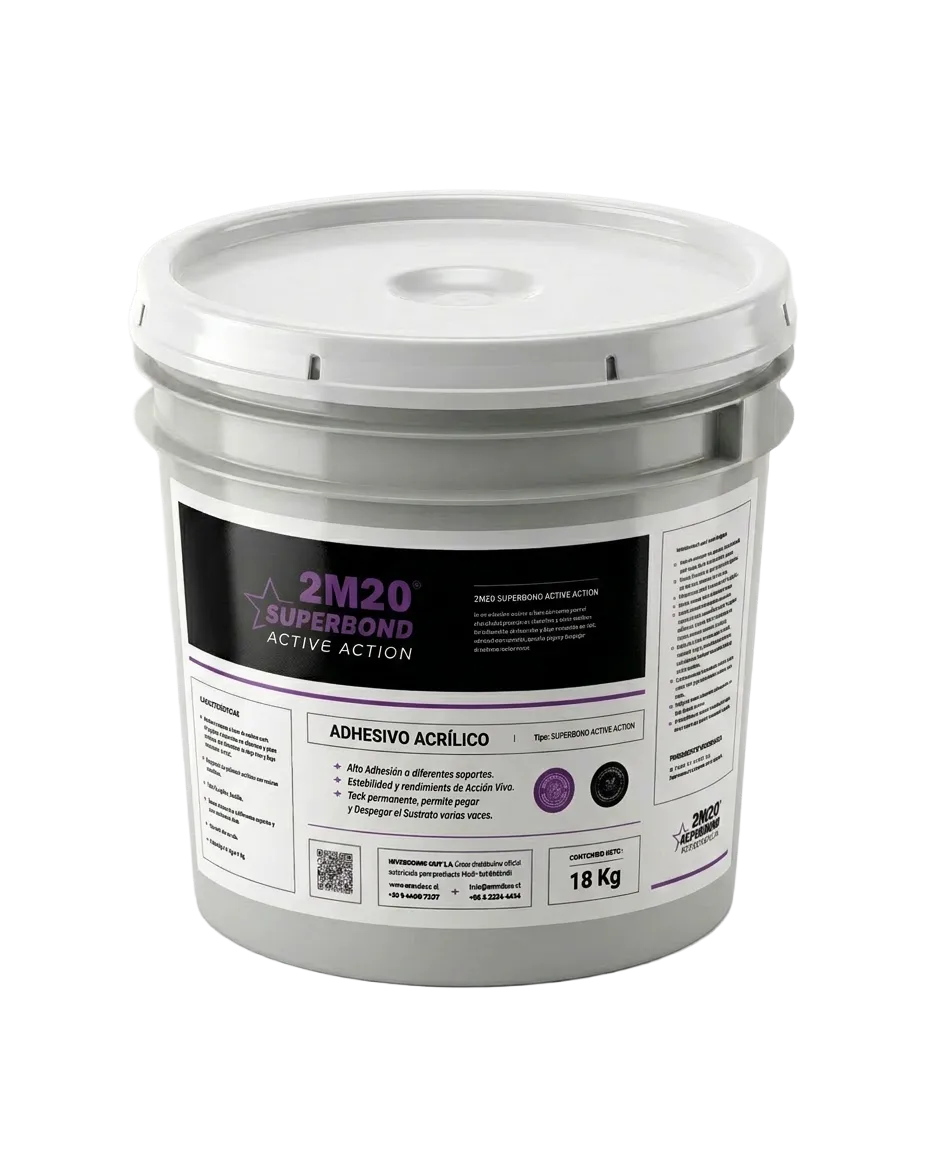 Balde Adhesivo SuperBond Morado ActiveAccion 18Kg