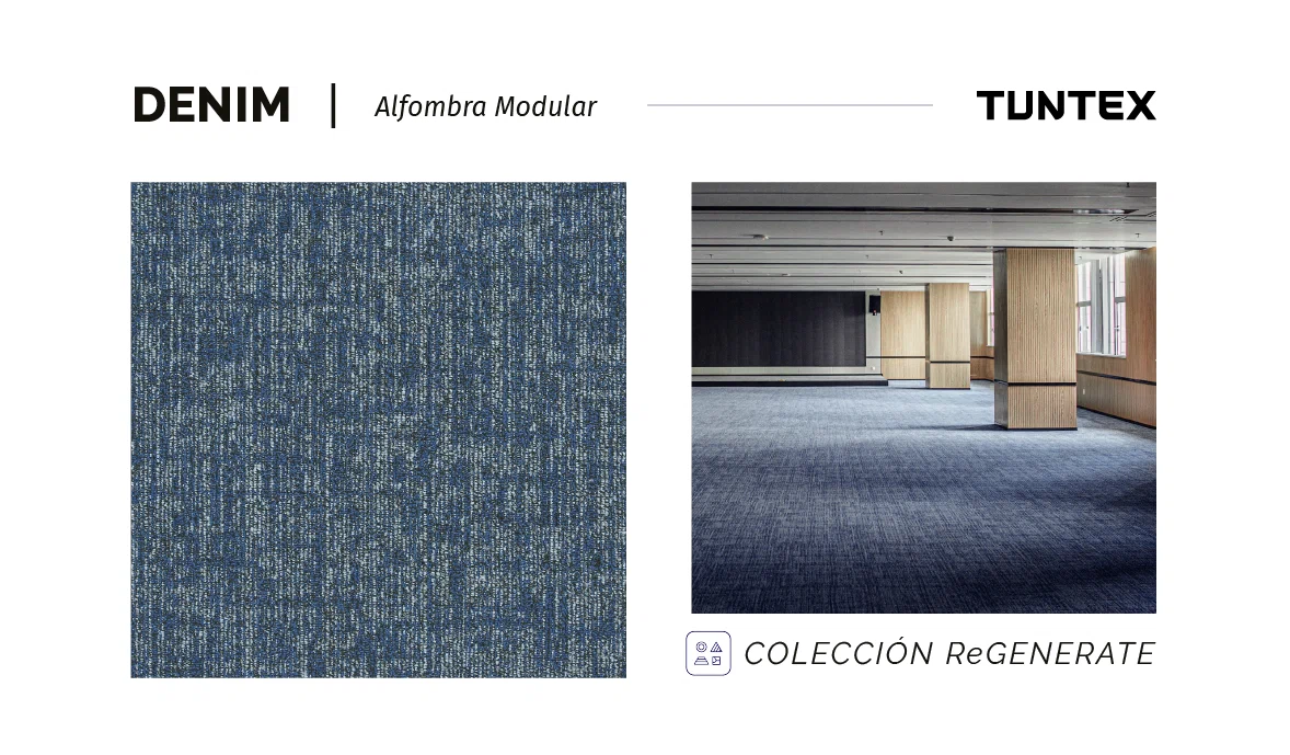 Alfombra Modular Muestra Colección ReGenerate - Color Denim V