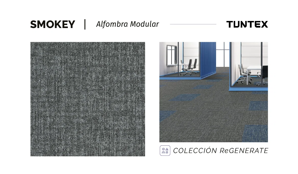 Alfombra Modular Muestra Colección ReGenerate - Color Smokey V