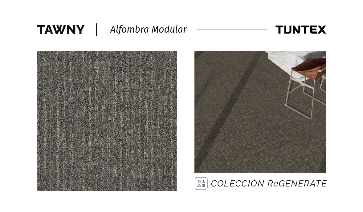 Alfombra Modular Muestra Colección ReGenerate - Color Tawny H