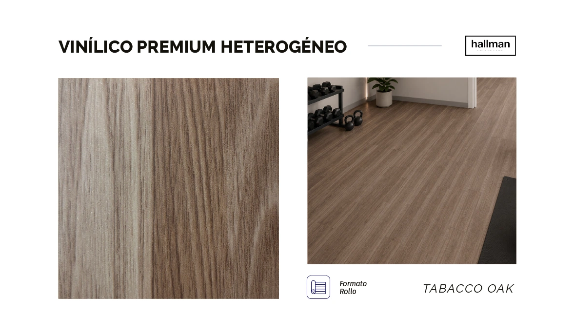 Vinílico Premium Heterogéneo - Tabacco Oak Vertical, OMV