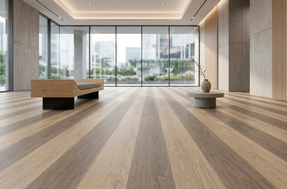 Tablón Vinílico LVT Virgen Ellegance (5mm) Lisboa & Oporto Oak OfficeHall Floor, OMV