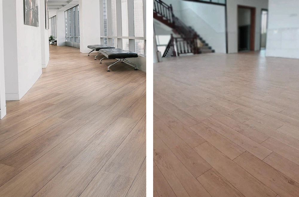 Vinílico Premium Heterogéneo - Wood Havana & TabaccoOak - piso Pasillo, OMV