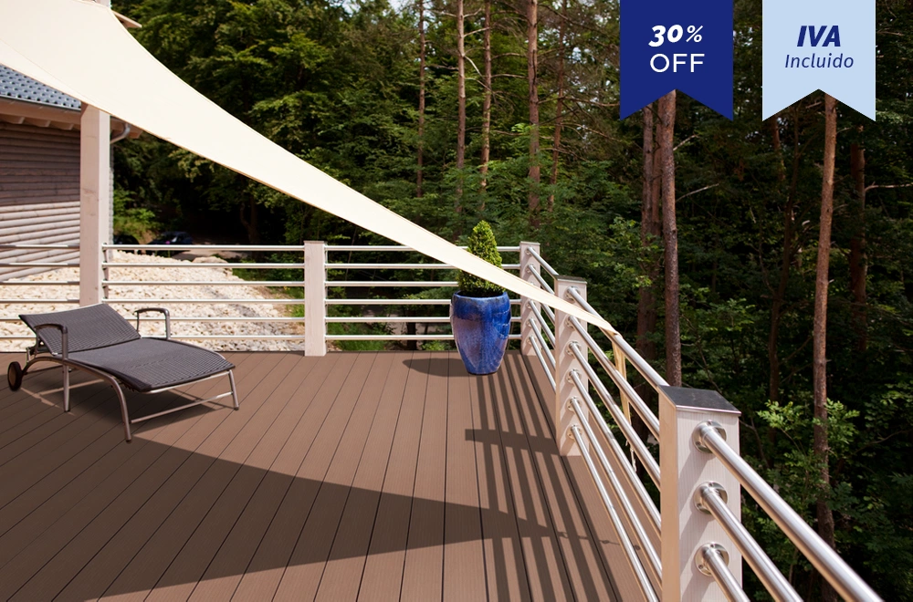 Deck Standard Dark Coffee terraza forest - Oferta $9.490 por tabla, OMV