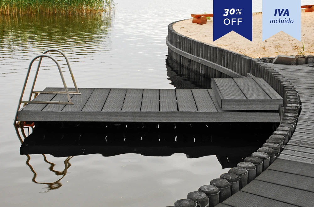Deck Standard Gris ébano deckLake - Oferta $9.490 por tabla, OMV