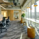 Alfombra Modular MIST colección - Espacio abierto escritorios Office - Fog T80507G