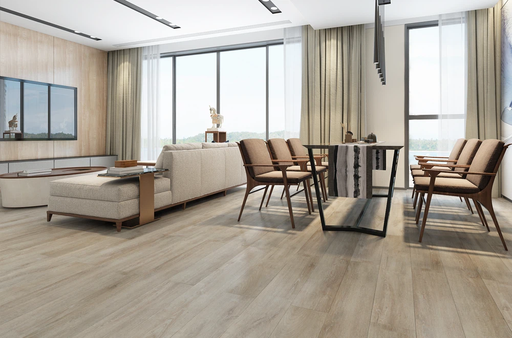 Tablón Vinílico LVT Ellegance 5mm - Havana Oak piso Interior Living Hotelroom, OMV