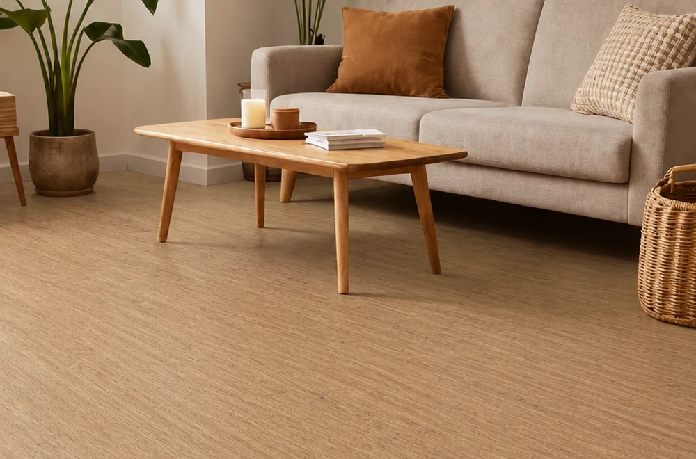 Tablón Vinílico LVT Ellegance 5mm - Oporto Oak piso Interior Airbnb detalle, OMV