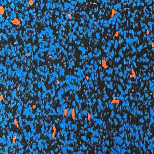 MUESTRA EcoCaucho INTERLOCK - Blue & Orange, OMV
