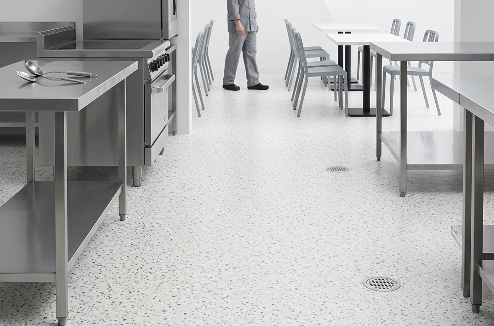 Piso Vinílico Anti Deslizante R11 Cocina CASINO, OMV