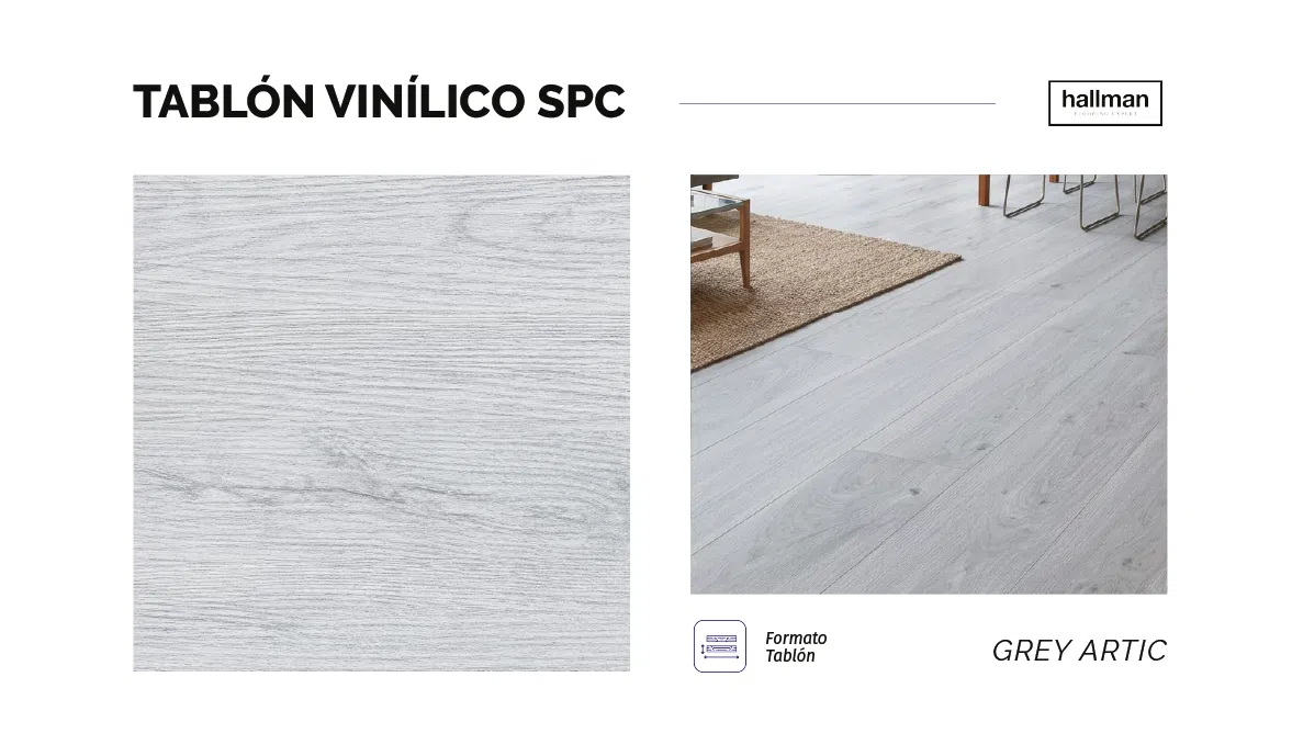 Tablón SPC Grey Artic Horizontal, OMV